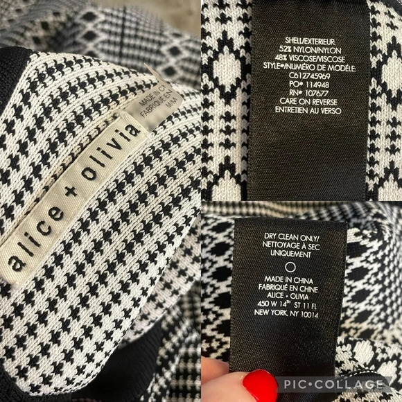 Alice + Olivia Kamilah Mini Knit Dress - Picture 2 of 6